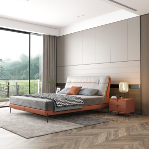 Metal And Steel Double Bed